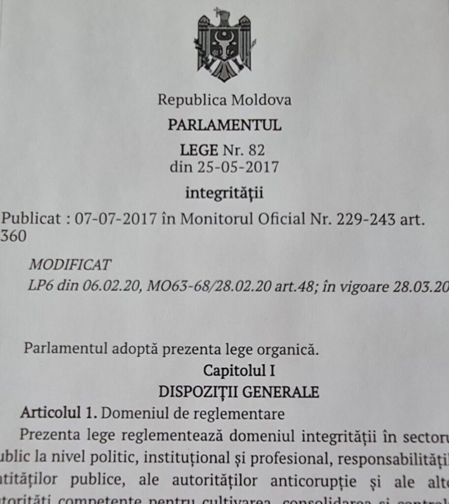 Instruirea personalului I.P. „LCTBANPC” în domeniul asigurării integrității instituționale