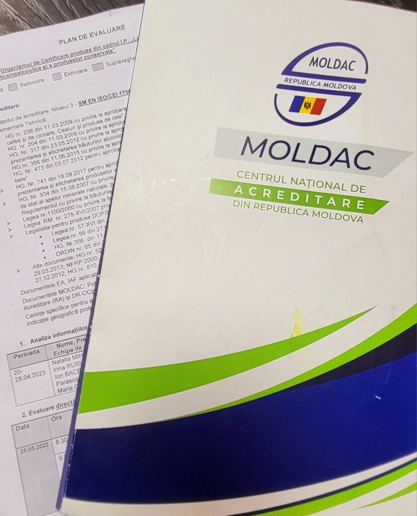 Evaluarea Organismului de certificare de către echipa MOLDAC