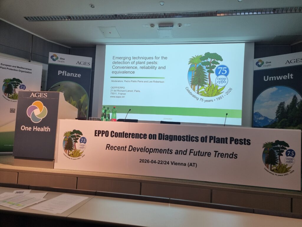 IP CNSAPSA la  Conferința EPPO privind Diagnosticarea Dăunătorilor Plantelor, la Agenția Austriacă pentru Sănătate și Siguranță Alimentară (AGES) din Viena, Austria,  22-24.04.2026